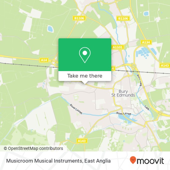 Musicroom Musical Instruments, Dettingen Way Bury St Edmunds Bury St Edmunds IP33 3 map