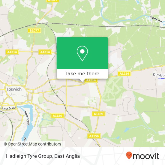 Hadleigh Tyre Group, 935 Woodbridge Road Ipswich Ipswich IP4 4NX map