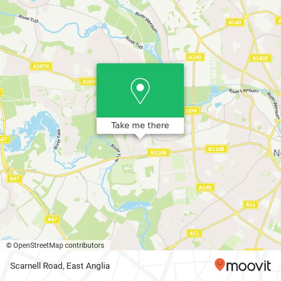 Scarnell Road, Norwich Norwich map