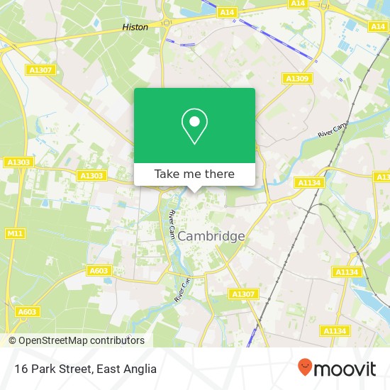 16 Park Street, Cambridge Cambridge map