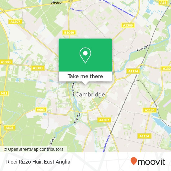 Ricci Rizzo Hair, 8 Sussex Street Cambridge Cambridge CB1 1PA map