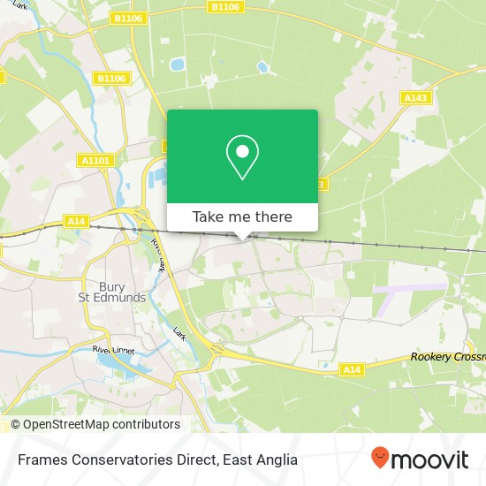 Frames Conservatories Direct, Barton Road Bury St Edmunds Bury St Edmunds IP32 7 map