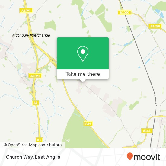 Church Way map