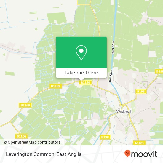 Leverington Common map