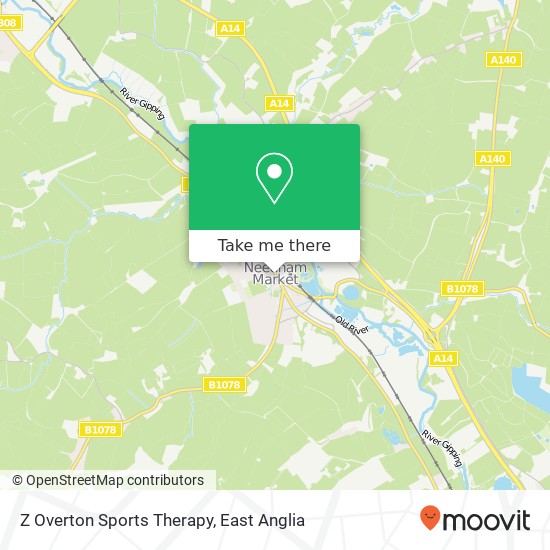 Z Overton Sports Therapy, 33 High Street Needham Market Ipswich IP6 8AL map