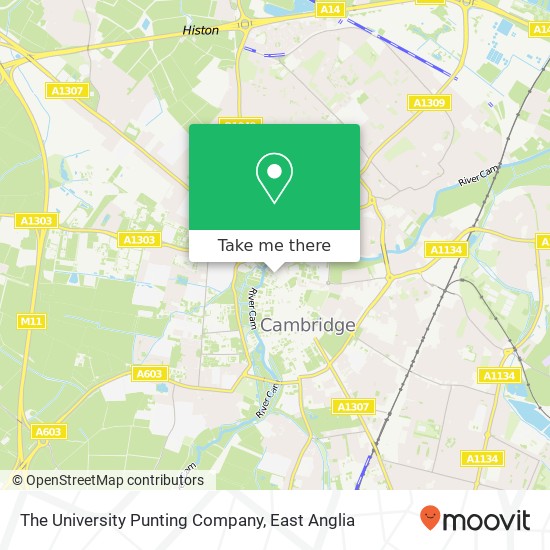 The University Punting Company map