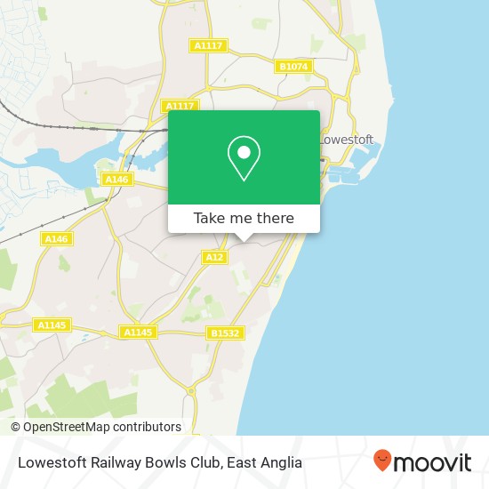 Lowestoft Railway Bowls Club, 123A Carlton Road Lowestoft Lowestoft NR33 0 map