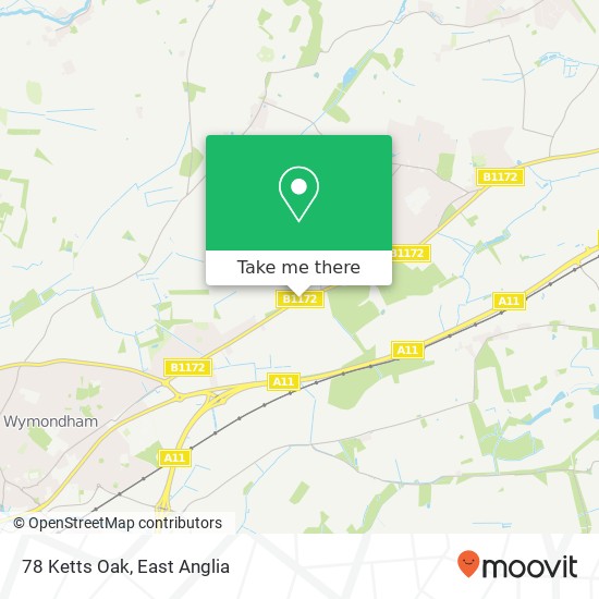 78 Ketts Oak, Hethersett Norwich map