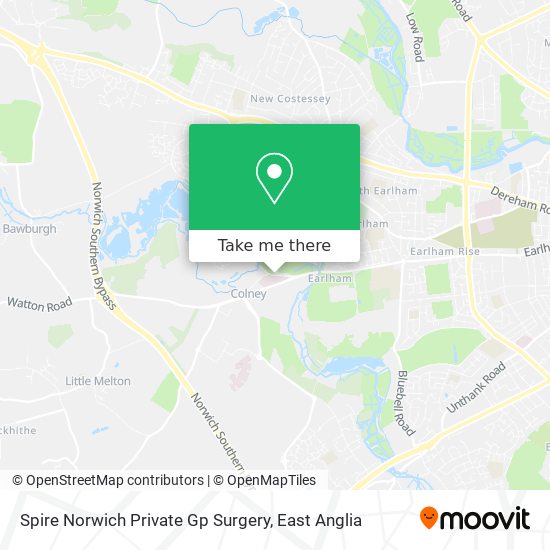 Spire Norwich Private Gp Surgery map
