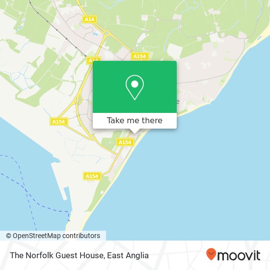 The Norfolk Guest House map