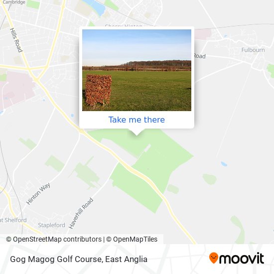 Gog Magog Golf Course map