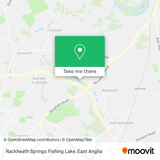 Rackheath Springs Fishing Lake map