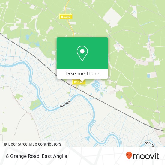 8 Grange Road, Cantley Norwich map