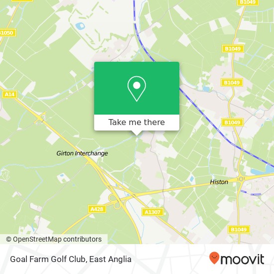 Goal Farm Golf Club, Dodford Lane Girton Cambridge CB3 0 map