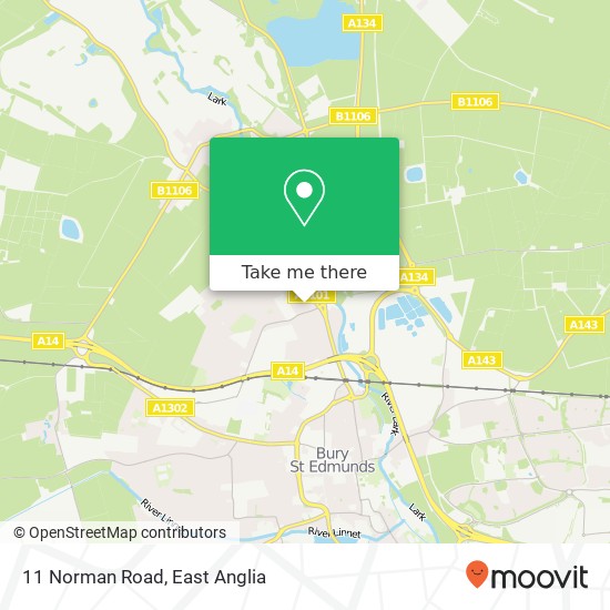 11 Norman Road, Bury St Edmunds Bury St Edmunds map