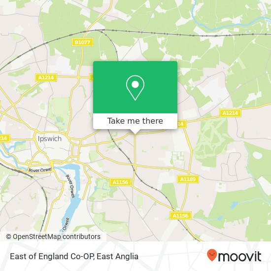 East of England Co-OP, 113 Cauldwell Hall Road Ipswich Ipswich IP4 5 map