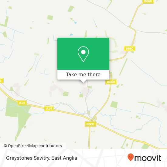 Greystones Sawtry map
