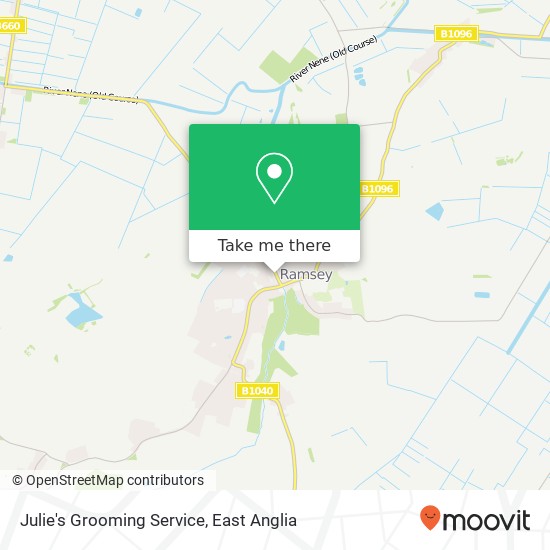 Julie's Grooming Service, 28D Great Whyte Ramsey Huntingdon PE26 1 map