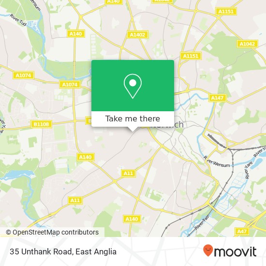 35 Unthank Road, Norwich Norwich map