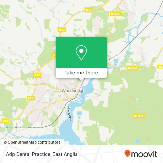 Adp Dental Practice, Deben Mill Business Centre Woodbridge Woodbridge IP12 1 map