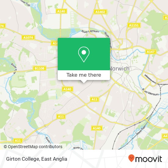 Girton College, Norwich Norwich map