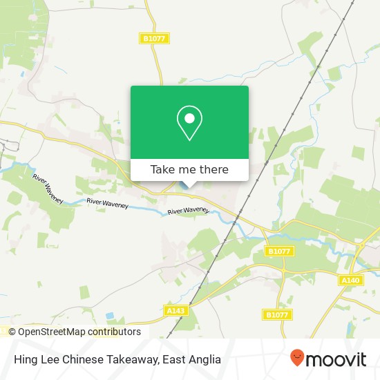 Hing Lee Chinese Takeaway, 25 Mere Strewt map