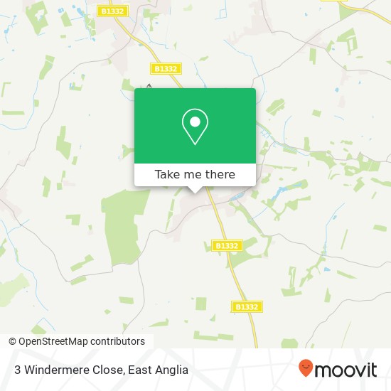 3 Windermere Close, Brooke Norwich map