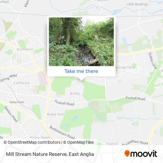 Mill Stream Nature Reserve map