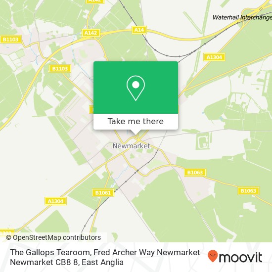 The Gallops Tearoom, Fred Archer Way Newmarket Newmarket CB8 8 map
