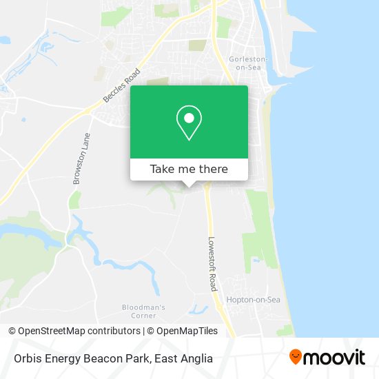 Orbis Energy Beacon Park map