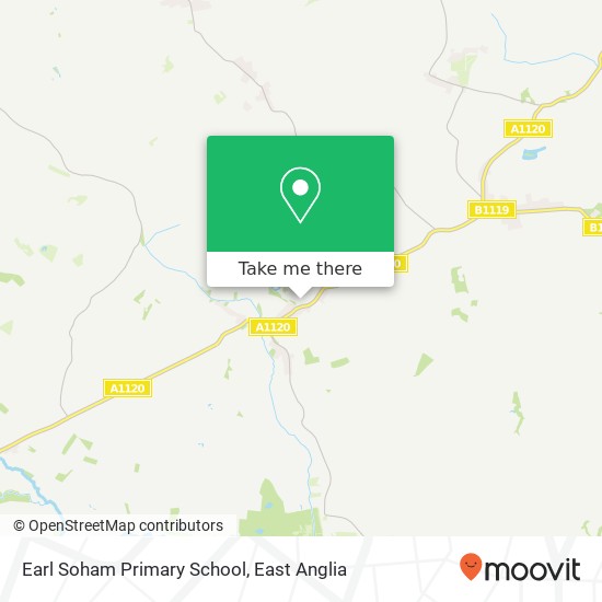 Earl Soham Primary School map