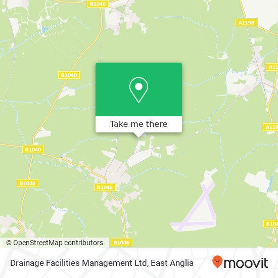 Drainage Facilities Management Ltd, Hardwicke Road Great Gransden Sandy SG19 3 map