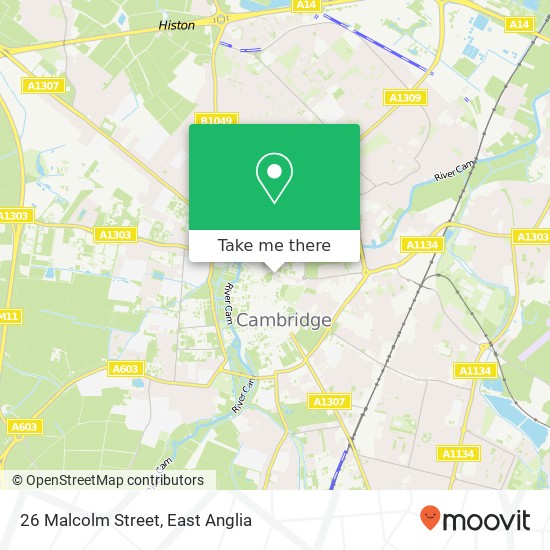 26 Malcolm Street, Cambridge Cambridge map