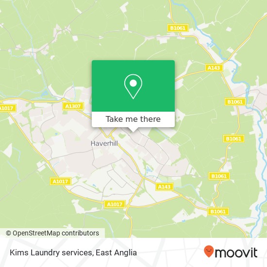 Kims Laundry services, 8 Hundon place map