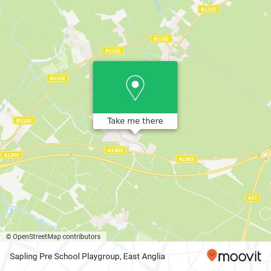 Sapling Pre School Playgroup, Beechwood Avenue Bottisham Cambridge CB25 9BE map