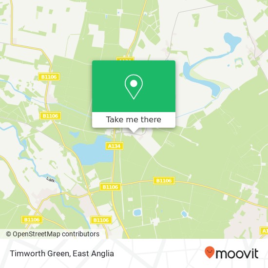 Timworth Green map