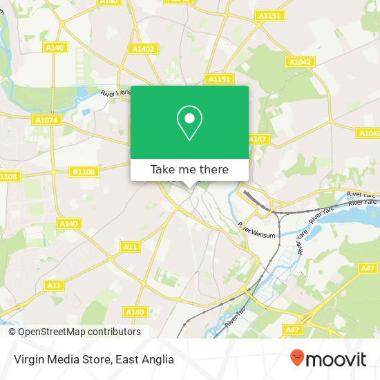 Virgin Media Store map