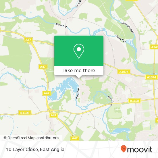 10 Layer Close, Norwich Norwich map
