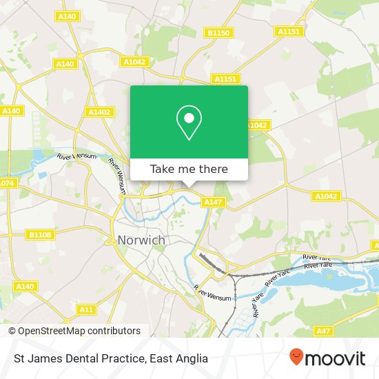 St James Dental Practice, 124 Barrack Street Norwich Norwich NR3 1 map