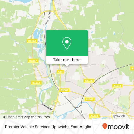 Premier Vehicle Services (Ipswich), Olympus Close Ipswich Ipswich IP1 5 map