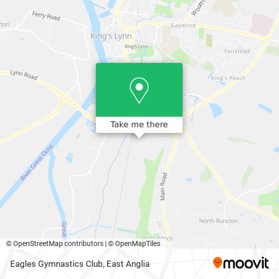 Eagles Gymnastics Club map