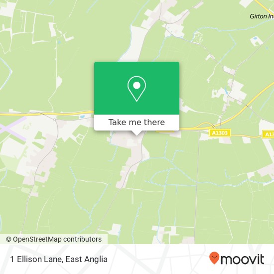 1 Ellison Lane, Hardwick Cambridge map