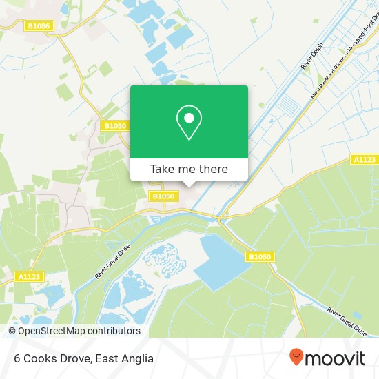 6 Cooks Drove, Earith Huntingdon map