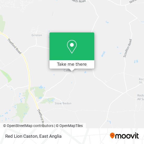 Red Lion Caston map