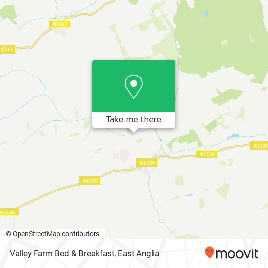 Valley Farm Bed & Breakfast map