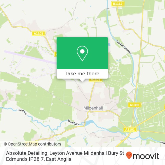 Absolute Detailing, Leyton Avenue Mildenhall Bury St Edmunds IP28 7 map