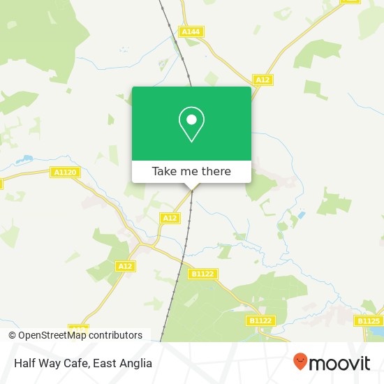 Half Way Cafe, Darsham Station map
