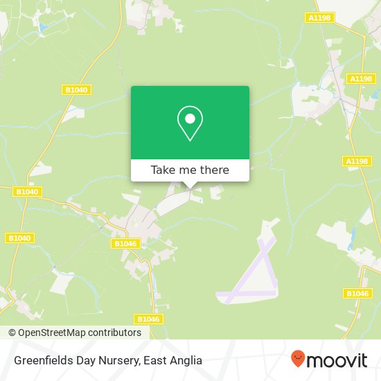 Greenfields Day Nursery, Caxton Road Great Gransden Sandy SG19 3 map
