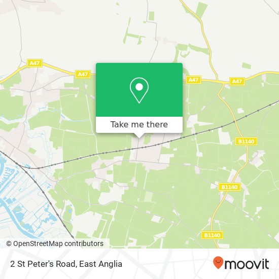 2 St Peter's Road, Lingwood Norwich map