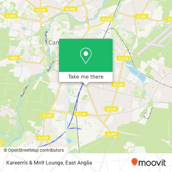 Kareem's & Mn9 Lounge map